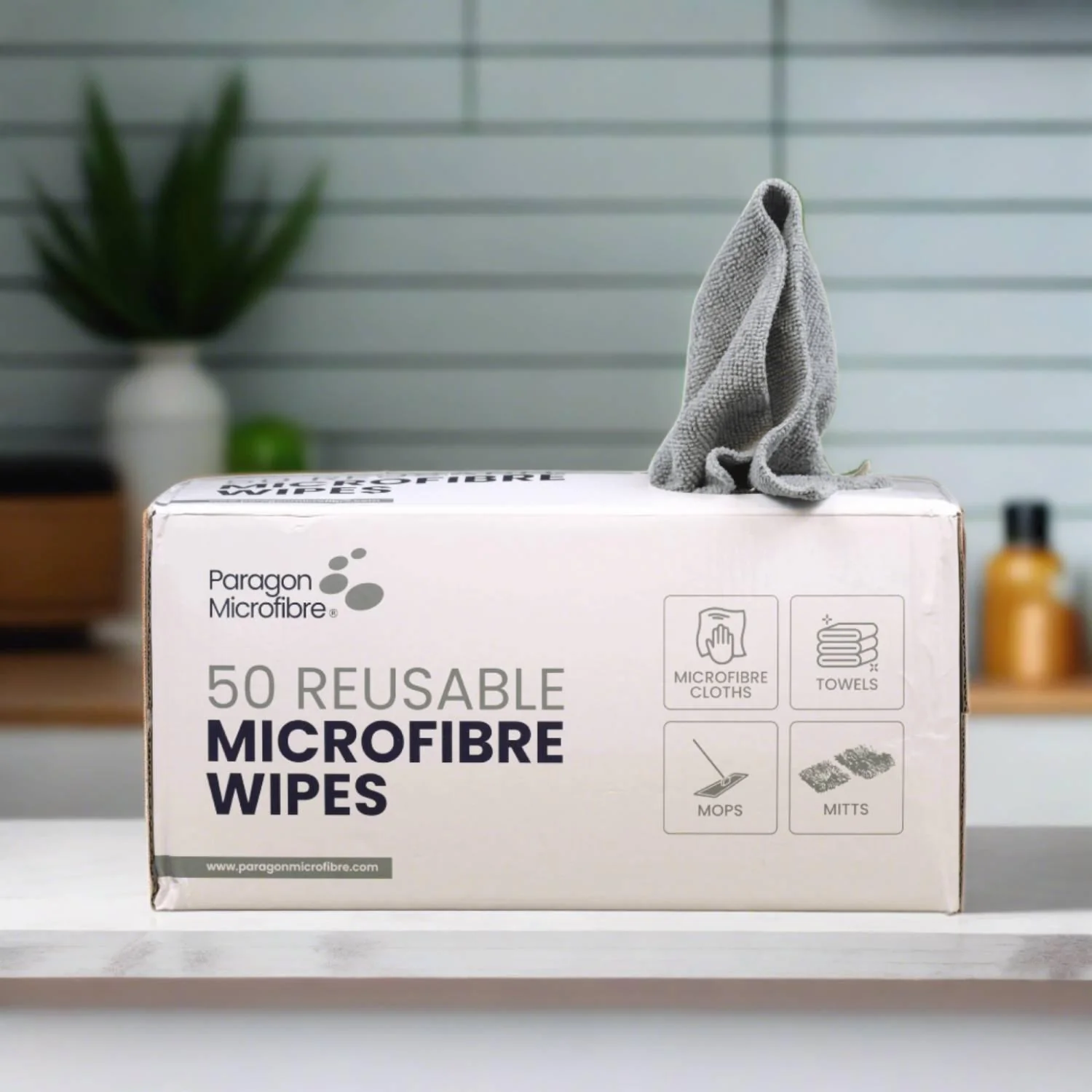 50 Reusable Microfibre Wipes - Image 3